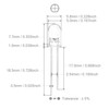 CHANZON 100 pcs 5mm Orange LED Diode Lights (Clear Round