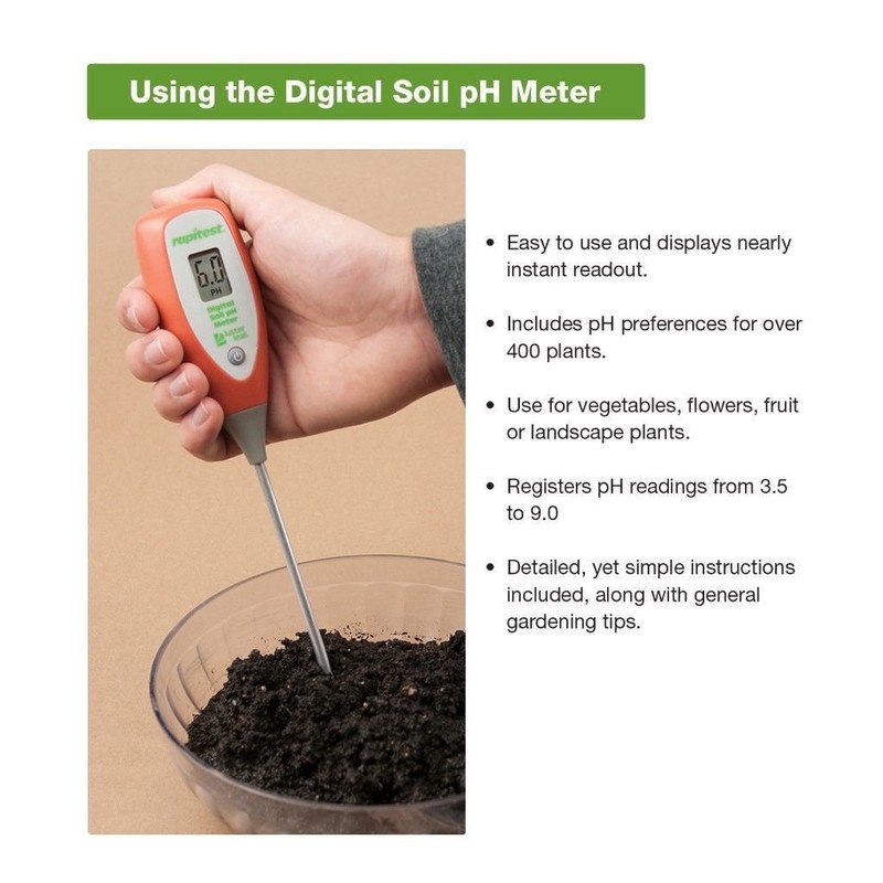 LUSTER LEAF 1845 RAPITEST DIGITAL Soil Plant Garden PH Sensor