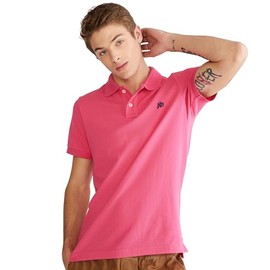 AEROPOSTALE Men's Polo, Pink Flambe, Medium