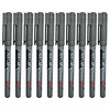 BLACK Fineliner Pens, 0.3mm Extra Fine Tip, Pack of 10,