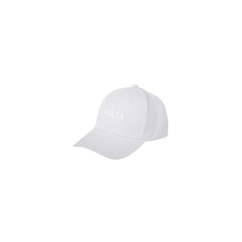 MAJA | Gorra Snapback Blanca con Logo, Ajustable