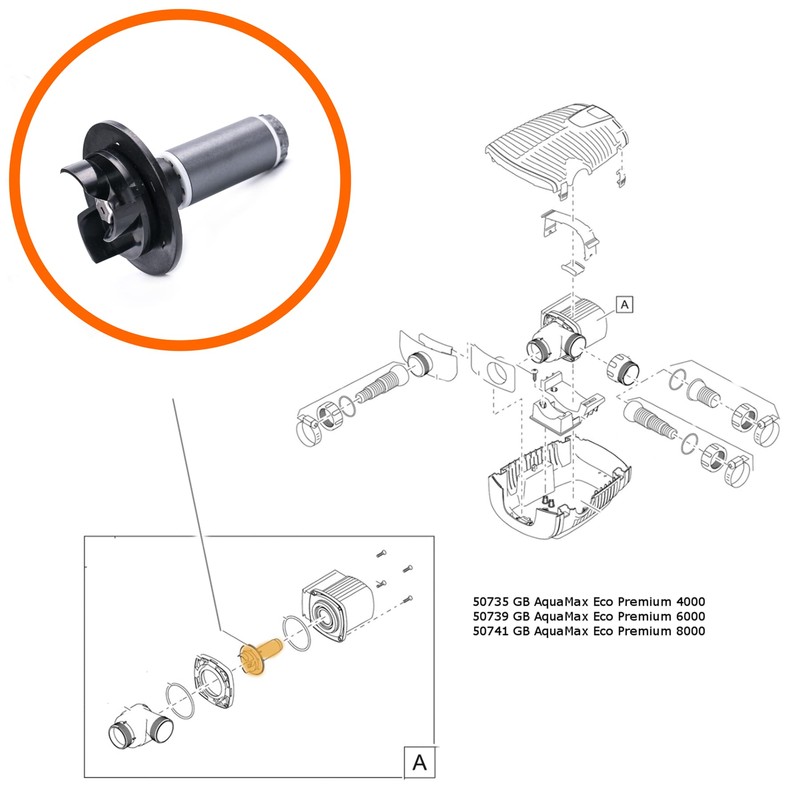 Oase Impeller Rotor for AquaMax Eco Premium 4000-8000 Part Number