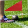 BIUDECO Running Triangle Flag Set 4 Iron Stick Flags Shot