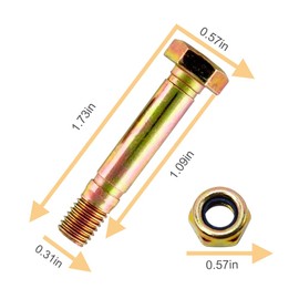 SizendHK 8 Pk 707555 Replacement Shear Pin Kit for Briggs & Stratton Auger 1696574-01 - C950-10329-0, Compatible with Craftsman 9.5 TP 24" Dual Stage Snowthrower (2017-2018)