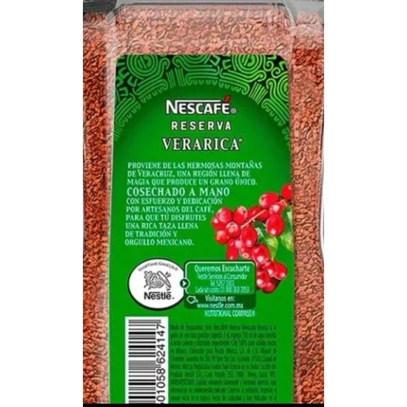 Nescafe Nescafé Reserva Mexicana Verarica Instant Coffee Café soluble 180