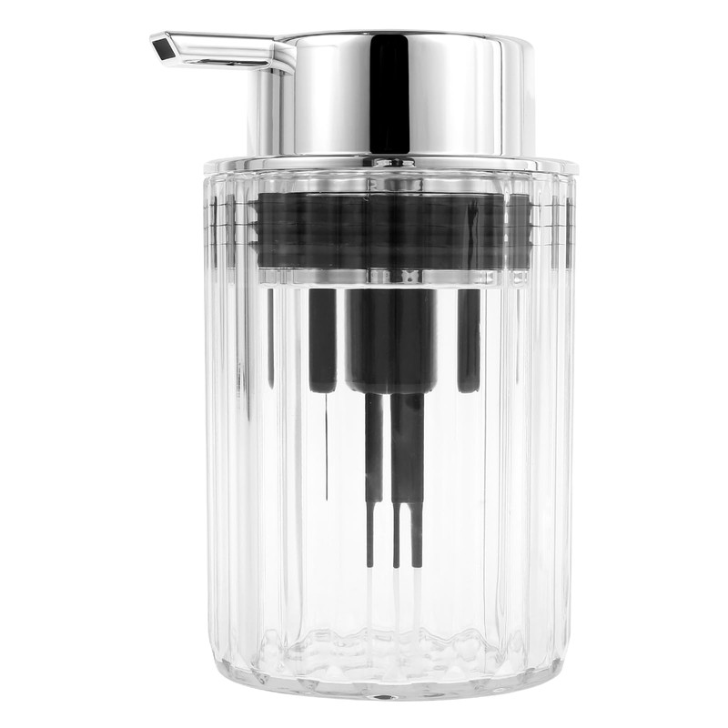 Foaming Soap Dispenser, Foam Hand Soap Dispenser with Silver Pump,