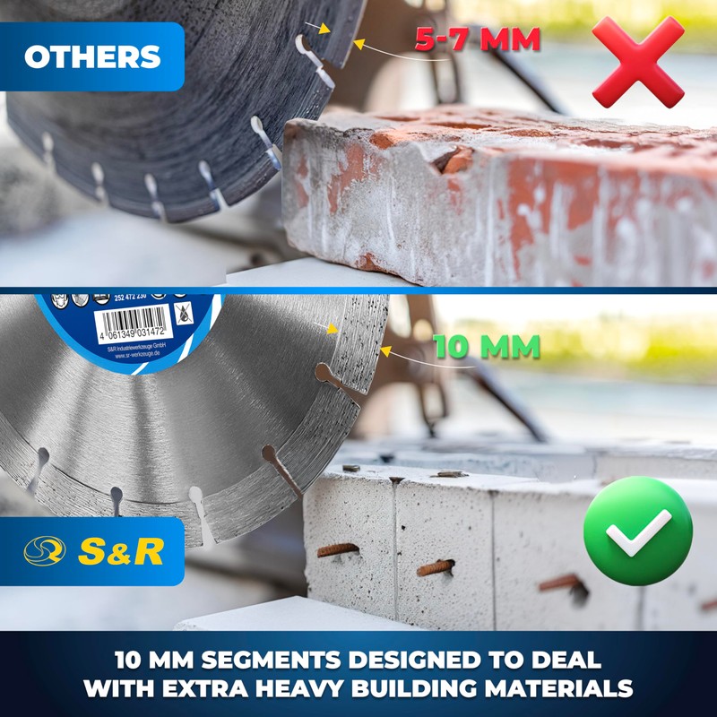 S&R Diamond Cutting Disc Pro, Diamond blade 125 x 22,23