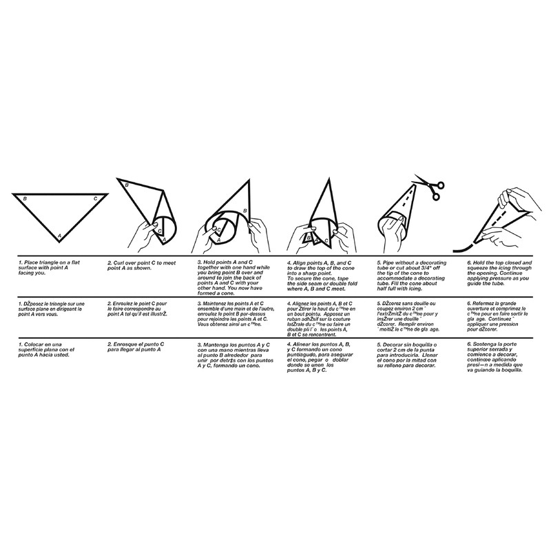 Ateco Parchment Triangle, 100-Pack