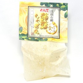 Konnyaku Shabon, Konpira Konnyaku Shabon, Olive, Gold (2.8 oz (80 g), Soap, Facial Cleansing Soap, Hyaluronic Acid Formulated (No Additives, Glossy, Gold Leaf & Olive Leaf Extract), For Dry Skin,