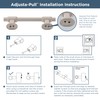 Franklin Brass Adjusta-Pull Bar (5-Pack) Adjustable Cabinet Handles 1-3/8" to