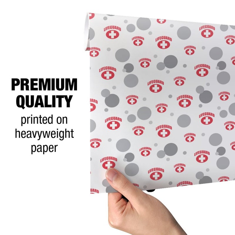 GRAPHICS & MORE Lifeguard Gift Wrap Wrapping Paper Roll