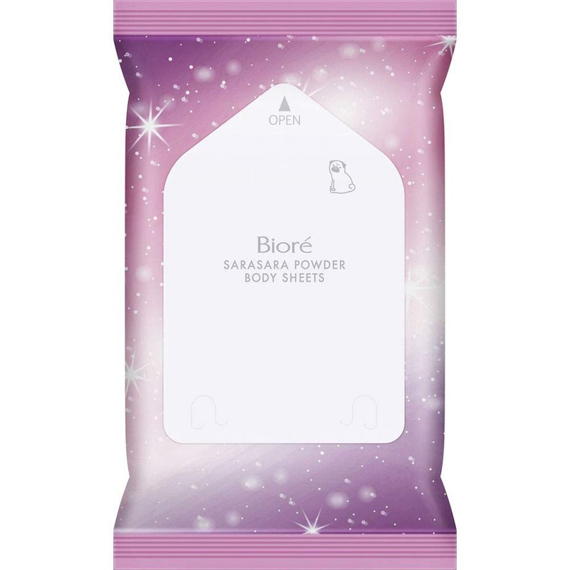Kao Biore Smooth Powder Sheet, Soap, Portable, Pack of 10