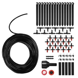 Garden Irrigation System - Watering Kit Drops 23m - Drip System for Greenhouse, Pots, Vegetable Garden