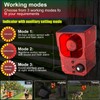 Solar Outdoor Motion Sensor Alarm - Noise maker129dB Alarm, Recording,