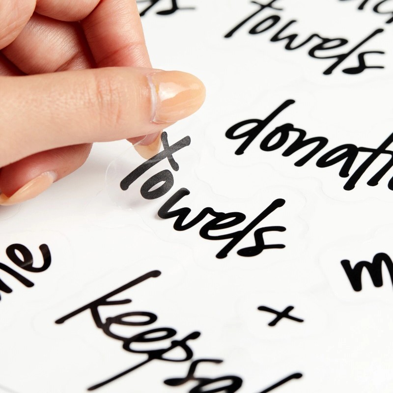 Talented Kitchen 141 Laundry Stickers, Bathroom Labels for Home Organization