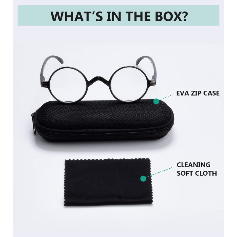 Eyekepper Runden Lesebrille ein wenig groß als Vintage Professor Oval