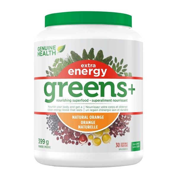 Genuine Health Greens+ Extra Energy Orange 399g