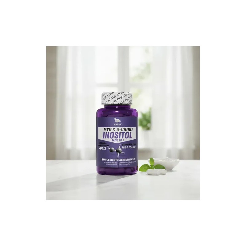Myo & D-chiro Inositol 40:1, 100 Cápsulas, Ultra Concentrado, Combinación