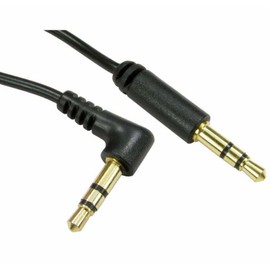 Mr Gadget's Solutions 3.5mm Right Angle Male Jack to Jack Stereo Audio Cable Compatible With Headphone AUX mobile