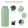 Insulated Water Bottle, 32oz Vacuum Stainless Steel Metal Sports Water