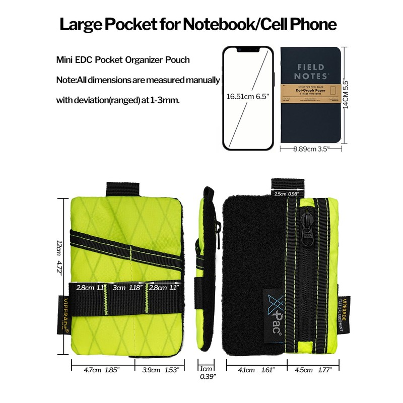 VIPERADE VE15 Small EDC Pouch, Pocket Organizer, EDC Pocket Pouch