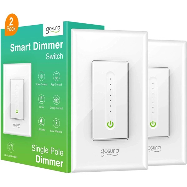 Gosund 1/2/3/4 PCS Smart Dimmer WiFi Light Wall Switch For