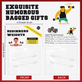 Geiserailie Beginner Weights Novelty Gift Funny Birthday Gift Joke Item for Men Gym Gift Santa Secret Christmas Stocking Filler for Him Her