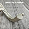 Curved Lathe Tool Rest 5/8 Inch Post Stainless Steel Tool