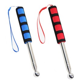 Esforzarse 2 Pcs Telescopic Pole Hand Flagpole,2.0m Telescopic Indicator Rod,Telescopic Rod for Flag,Flag Pole Teacher Pointer,Telescopic Pole Outdoor Flag Pole Stainless Steel Teacher Education