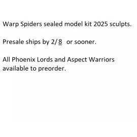 Games Workshop Warp Spiders 2025 culpts sealed model kit PRESALE Ships 2/8 Eldar Aeldari 40K
