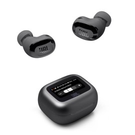 JBL LIVE BUDS 3 Wireless Earbuds with Smart Touch Display Small Lightweight LDAC High Resolution Wireless Noise Cancelling 10mm Dynamic Driver (Black)