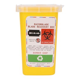 Blade Disposal Box, Disposal Blade Container, Blade Container for Beauty and Personal Care (Yellow)