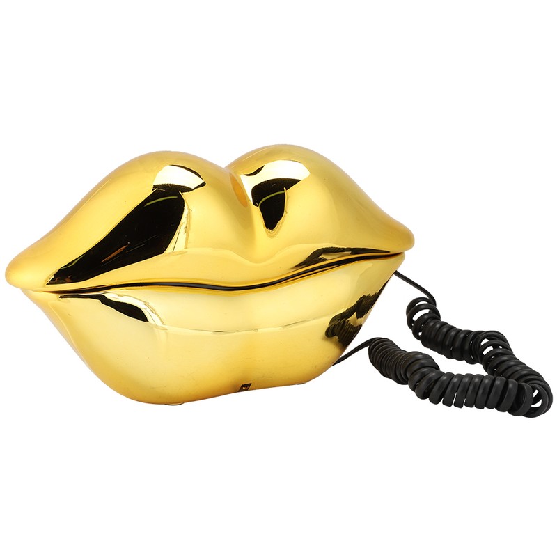 WX 3061 MultiFunctional Cute Lip Shape Telephone Desk Phone Home