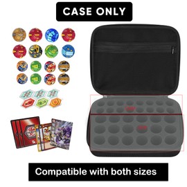 Minahao Toy Storage Box Compatible with Bakugan Battle Planet,BakuCores,Armored Alliance,Geogan Rising,Sponge is Pre-Slotted in Two Sizes,Compatible with Different Bakugan Toys(CASE ONLY)