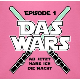 Shirtracer - Baby Bib - For Birth - Das Wars Ab jetzt habe ich die Macht - Black, 1 Pink