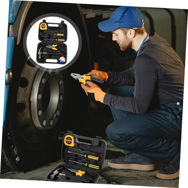 TEHAUX 1 Set Tool Kit with Durable Tool Box Versatile