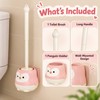 Penguin Toilet Brush Set for Bathroom Cleaning – Wall-Mounted Long