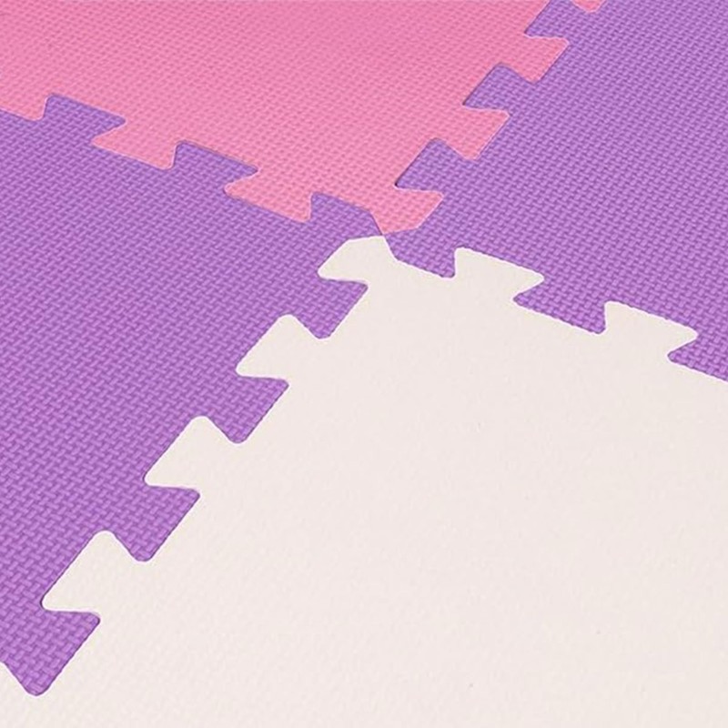 BalanceFrom 16-Pack 12x12 Inches EVA Interlocking Foam Play Tile Mat,