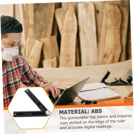Digitaler Winkelmesser 200mm aus Abs Schwarz für Holzbearbeitung