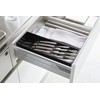 Yamazaki 5414 3D Diagonal Cutlery Case, Black, Approx. W 13.8
