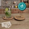 Untersetzer aus Kork, personalisierbar, 6 Stück, originelle Geschenkidee