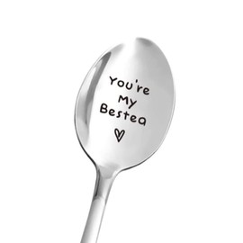 Christmas Birthday Gift Spoon for Friends Women You're My Bestea Spoon for Best Friends Friendship Gifts for Women Girls Besties BFF Coffee Lover Spoons
