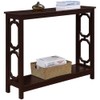 Pemberly Row Contemporary Console Table in Espresso Wood Finish