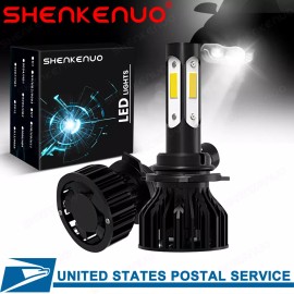 SHENKENUO 9005 HB3 LED Headlight Bulb for Car & Truck Low High Beam Fog Light 6000K White