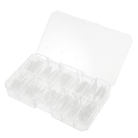 Mikinona 120pcs Fake Nails Set Full Cover False Nails Plastic Nail Art Charms Compatible Easy Diy