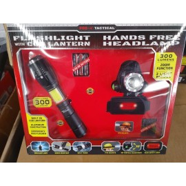 PRO4 PRO-4 FLASHLIGHT WITH COB LANTHERN HAND FREE HEADLAMP