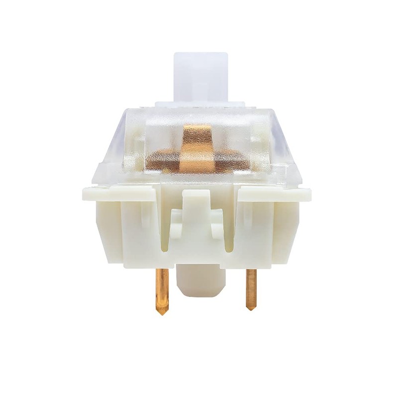 Gateron KS-9 20 Pack White Switches for Mechanical Keyboards,3-pin White-Shell