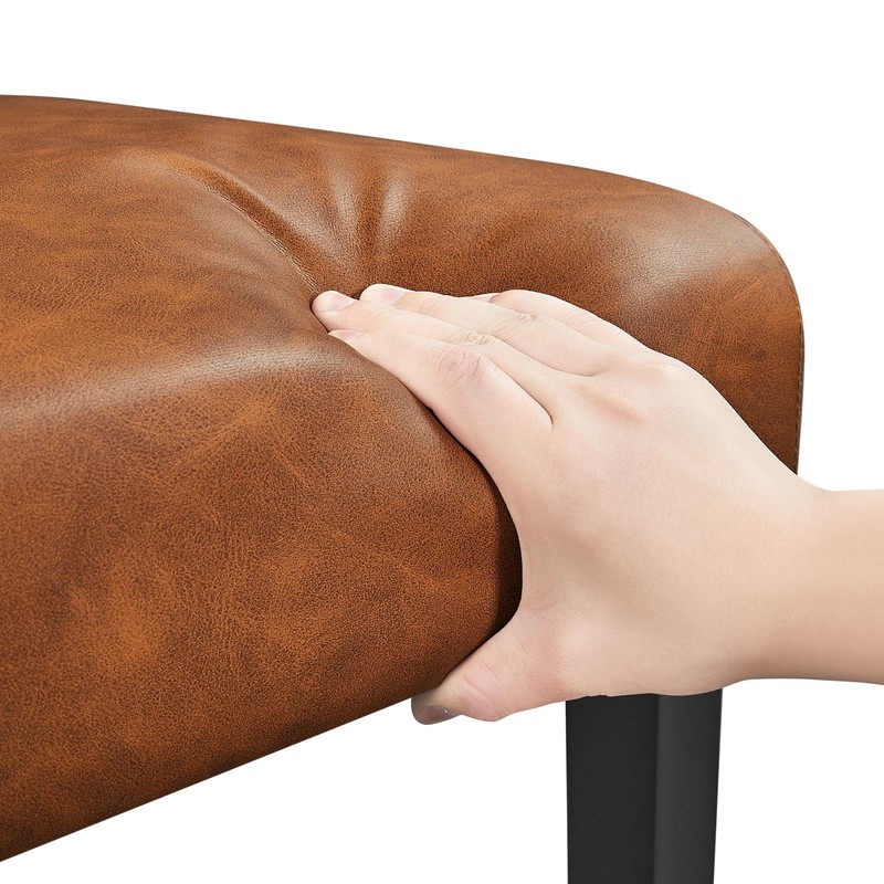 Yaheetech Upholstered Dining Chairs Set of 2 Modern Leather Parsons
