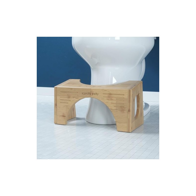 Squatty Potty Bamboo Flip Bathroom Toilet Stool - 7 and