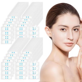 GGUFAY 160 Stück Face Tape Face Lifting Tape Facelifting Tape Facelift Band Face Tape Lifting Gesicht Geeignet zur Straffung der Haut im Gesicht am Hals und an Schlaffen Augen (Transparent)